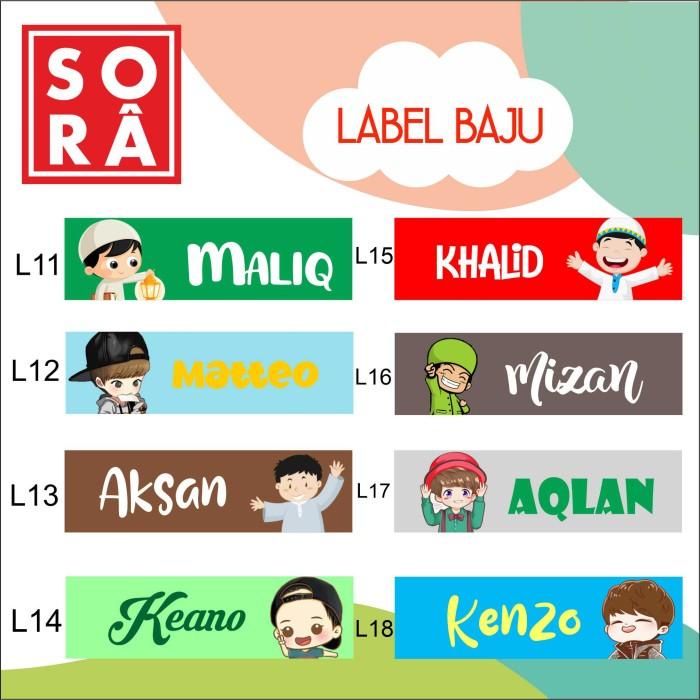 

Label Nama Baju / Label Iron On / Label Setrika / Label Murah 018