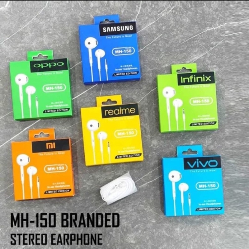 HANDSFREE EARPHONE MH150 BRAND SUPER BASS HEADSET / HF MH-150 STEREO EARPHONE