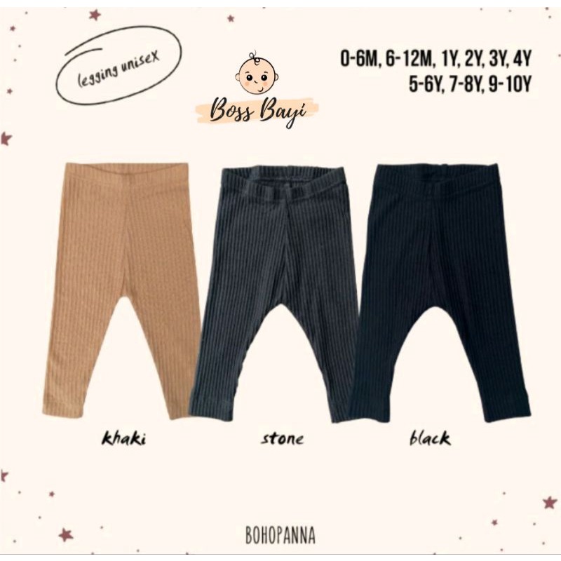 BOHOPANNA - Legging Bayi Anak / Celana Legging Buka Kaki