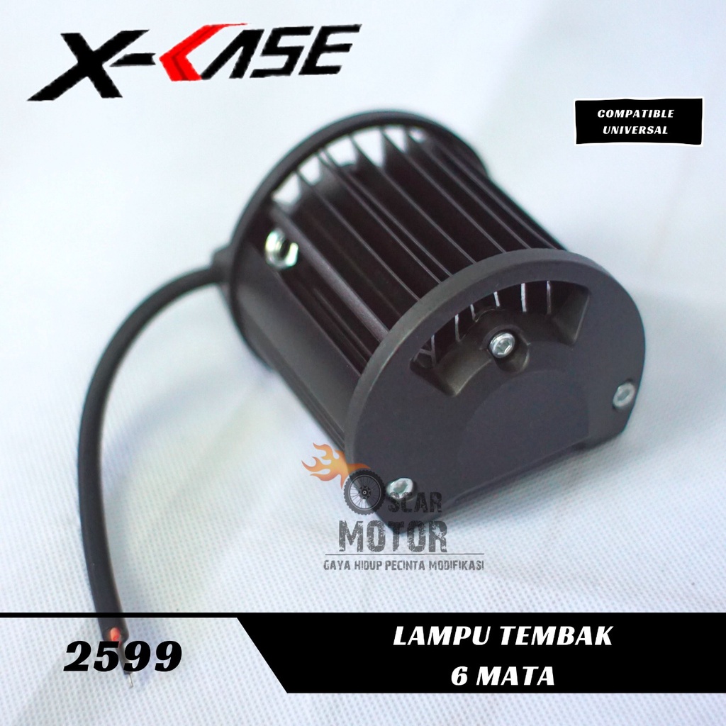 Lampu Tembak Sorot Mini Led PLUS BREKET Cree CWL 6 Mata UNIVERSAL   By Mega_Racing