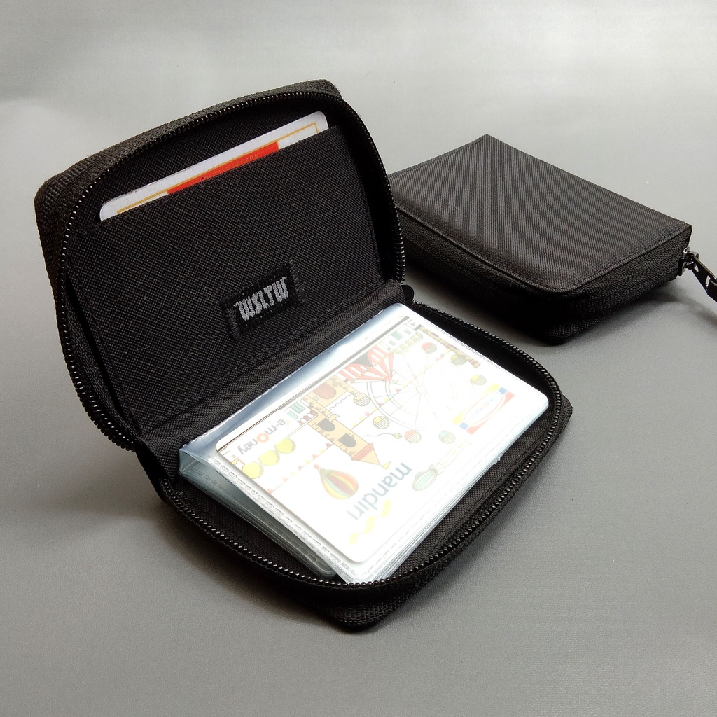 Dompet Kartu Serbaguna Card Wallet Mini Gold - Black