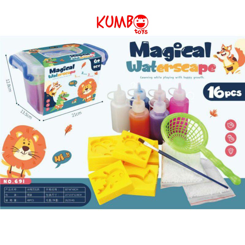 MAINAN EDUKASI MAGICAL WATERSCAPE / PRAKARYA ANAK / DIY COLOURFUL PAINTING EDUCATION