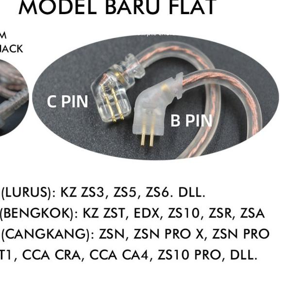 Kabel KZ Copper with Mic Kabel KZ ZSN PRO X KZ ZST X KZ Cable with Mic - Tipe B NEW