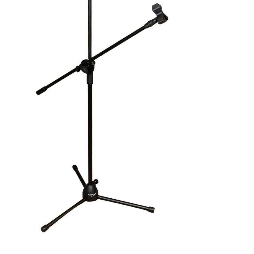 Stand Microphone + Mic Holder / Stand Mic Lantai Tripod Condenser