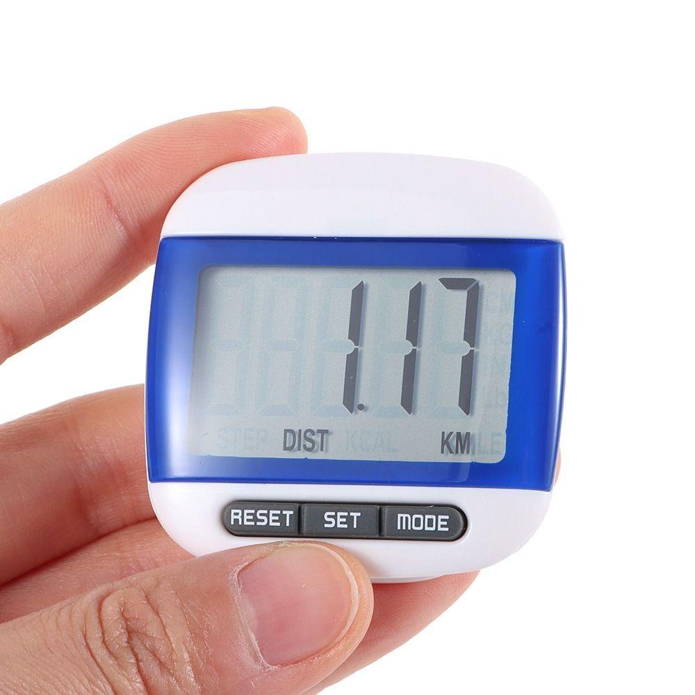 Populer Pedometer Digital Smart Fitness Calories Counter Jogging Sabuk Klip