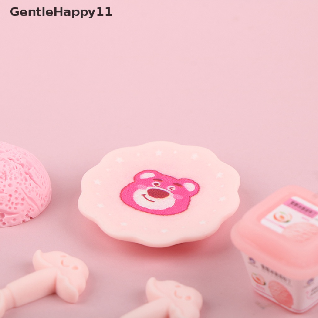 Gentlehappy Mainan Miniatur Nampan Es Krim Skala 1: 12 Untuk Aksesoris Dapur Rumah Boneka