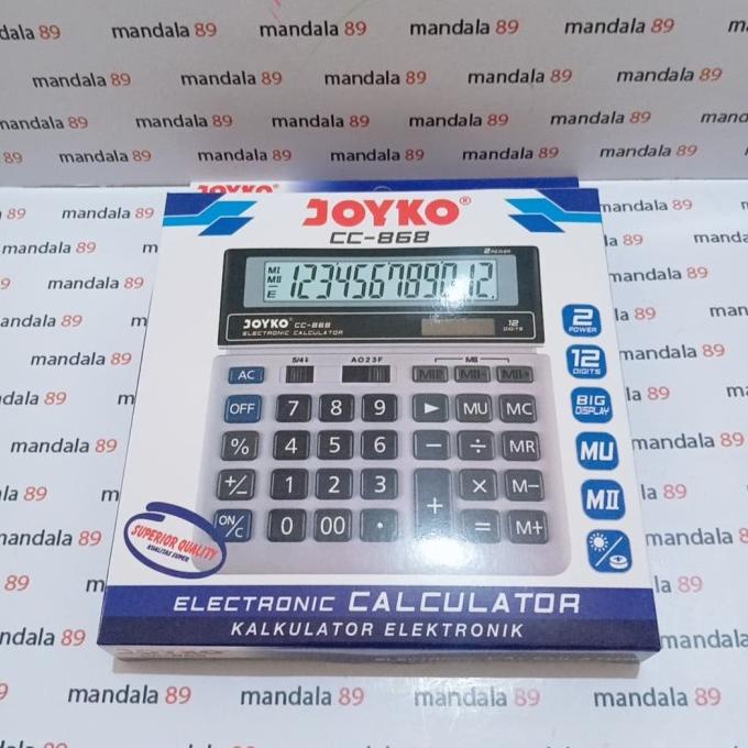 

CALCULATOR 12 DIGIT CC-868 merk joyko Best Seller