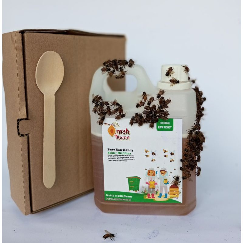 

Madu Murni Omah Tawon Madu Asli Multiflora 1 kg lolos uji lab Dinkes