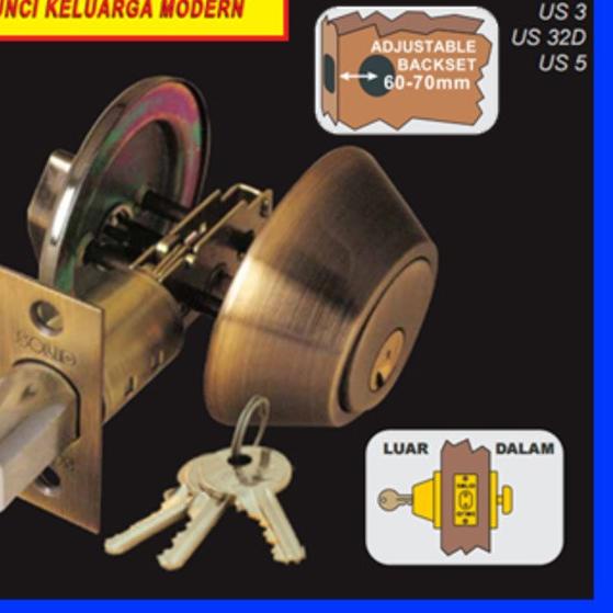 Dead Bolt / Kunci Tambahan DB 1 Solid
