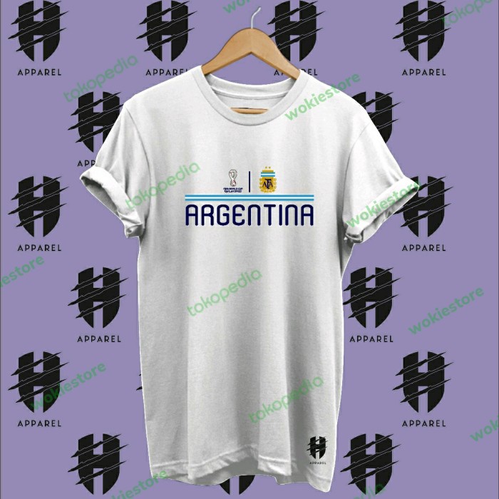 BAJU - KAOS ARGENTINA TEAM FANS PIALA DUNIA QATAR 2022 - TSHIRT ARGENTINA