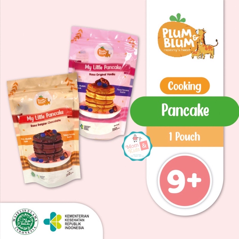 Plum &amp; Blum Tepung Pancake Mix Chocolate &amp; Vanila 150gr | PlumandBlum MPASI Bayi