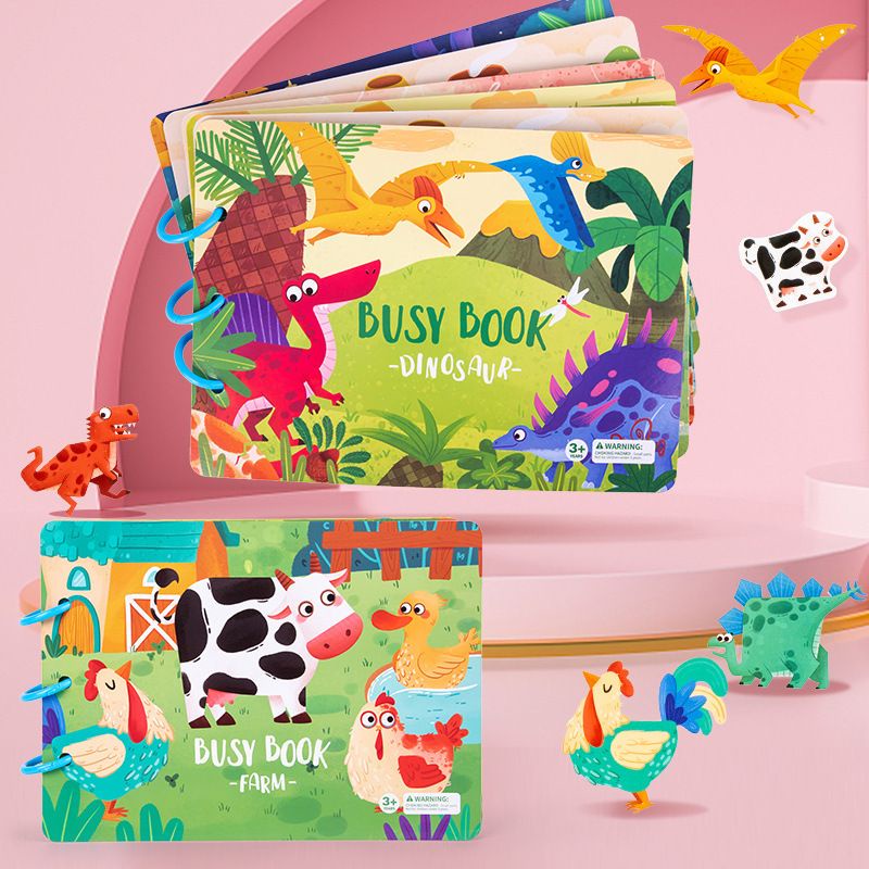 Mainan Edukasi Anak DIY BUSY BOOK RING Buka Anak Kreatif Diy Puzzle