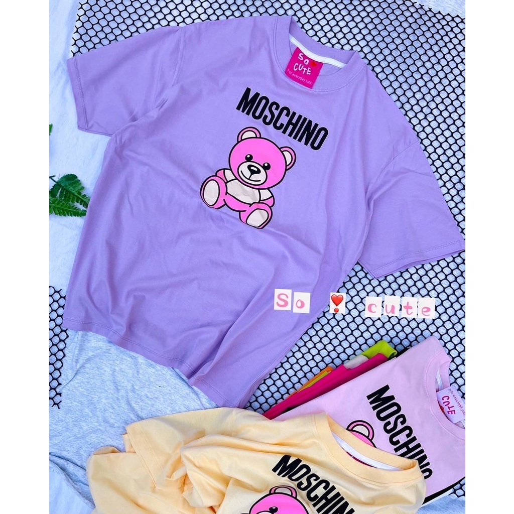 TSHIRT MOSCHINOO OVERSIZE UNISEX IMPORT BANGKOK / ATASAN OVERSIZE NOB