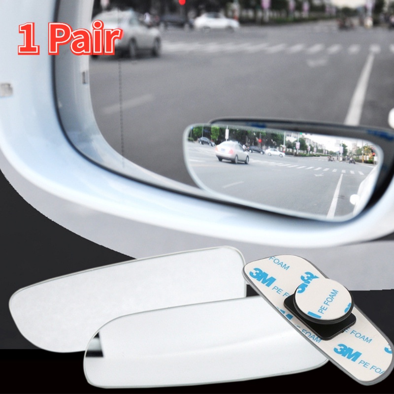 2 Pcs Kaca Spion Blind Spot Mobil Wide angle Adjustable