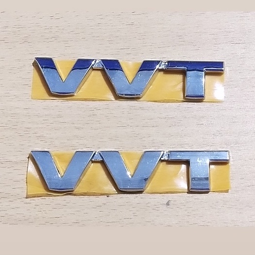 Emblem Logo Tulisan Suzuki VVT Chrome