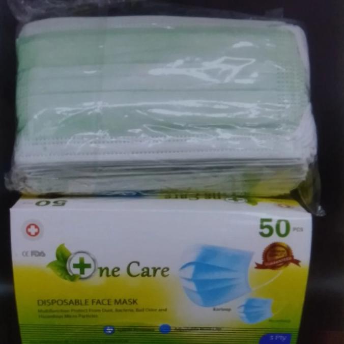 Masker onecare one care hijau t-joyhappyshop Segera Beli