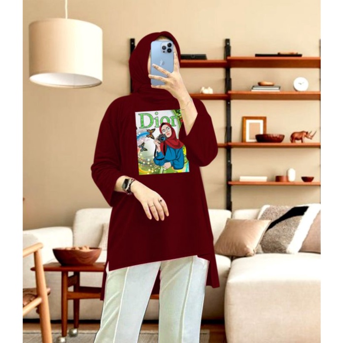 Tunik wanita dewasa hijab L XL XXL