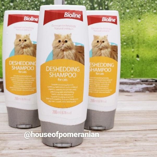 shampo kucing anti rontok. cat shampo deshadding bioline