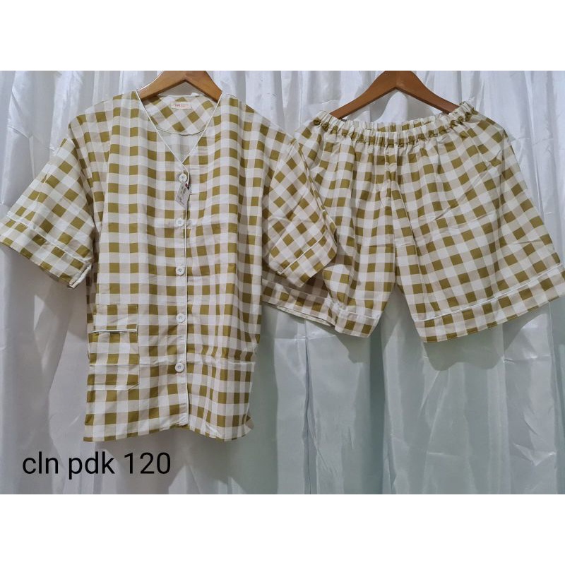 Baju tidur jumbo/Piyama Jumbo LD 120cm tangan pendek celana pendek