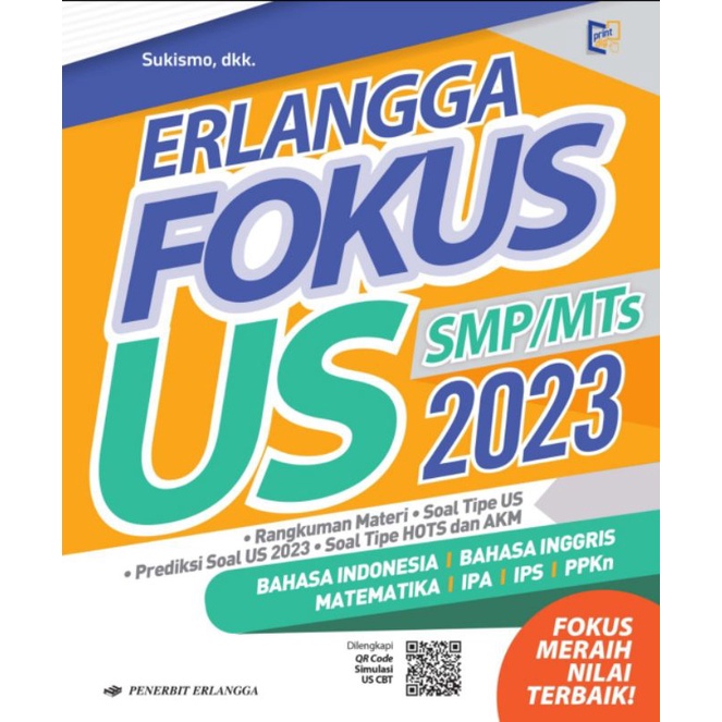 Terbaru Erlangga Fokus UN SMP/MTs 2020,2022,2023