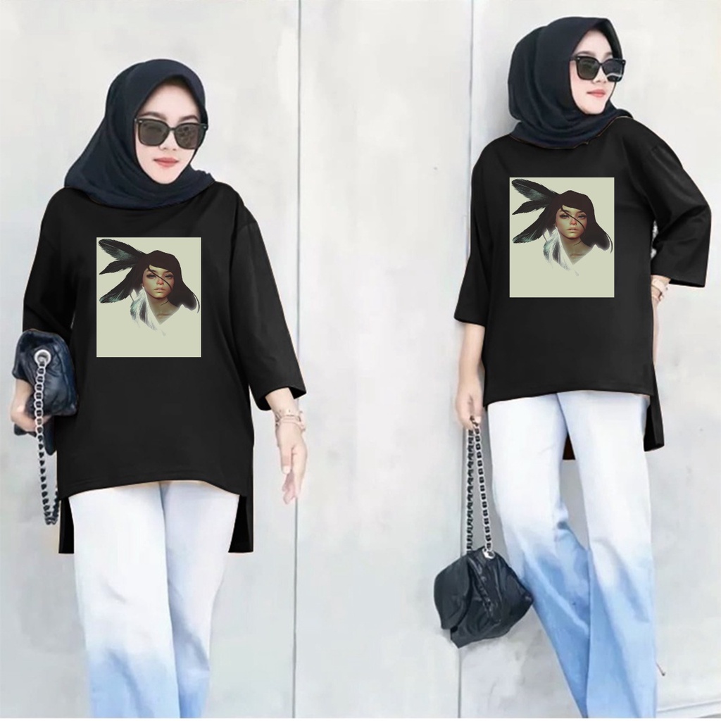 GSC - Long Tunik Wanita Ephipany x tomorrow / Tunik ANIME 016 / Tunik wanita dewasa / Tunik Motif viral new