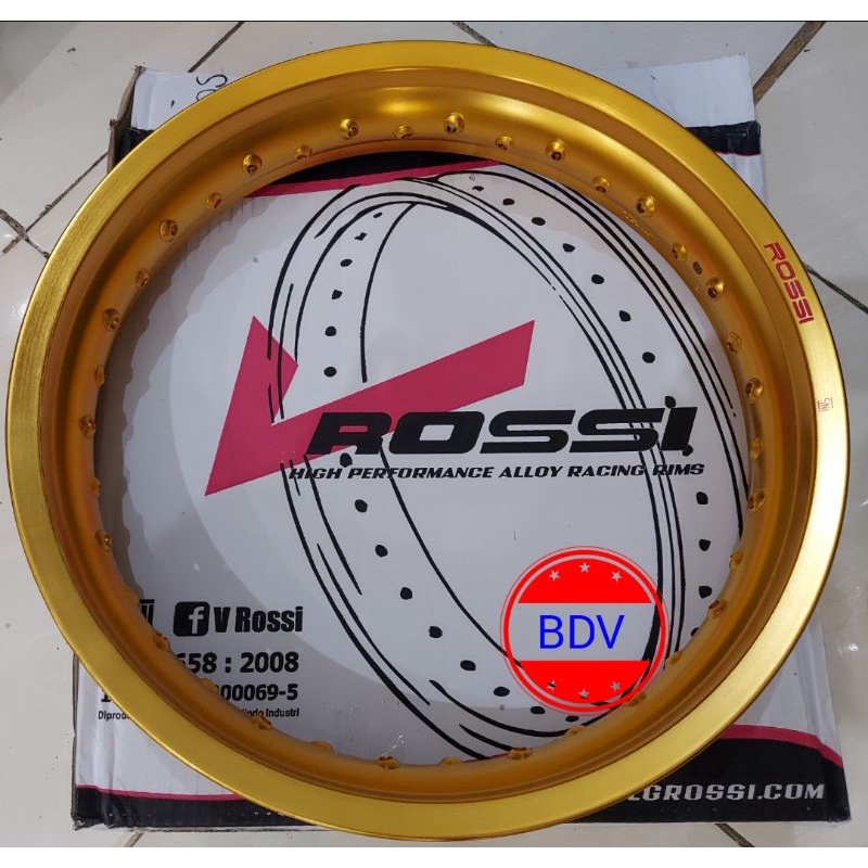 Velg Rossi 185 X 14 Wm Gold (Ring 14) Matic