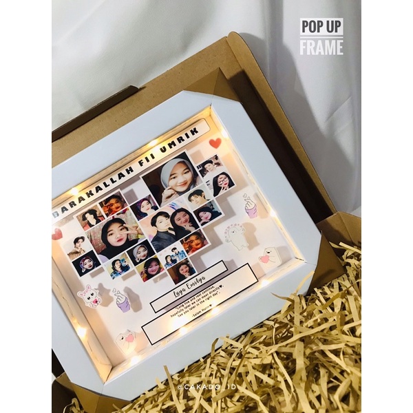 Pop Up Frame 3D Kado Ultah (Birthday) / Pernikahan (Wedding) / Anniversary