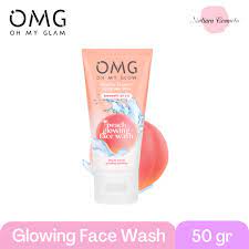 Qeila - OMG Oh My Glow PEACH GLOWING / TONER 100 gr / FACE WASH 50 gr / CREAM 7,5 gr