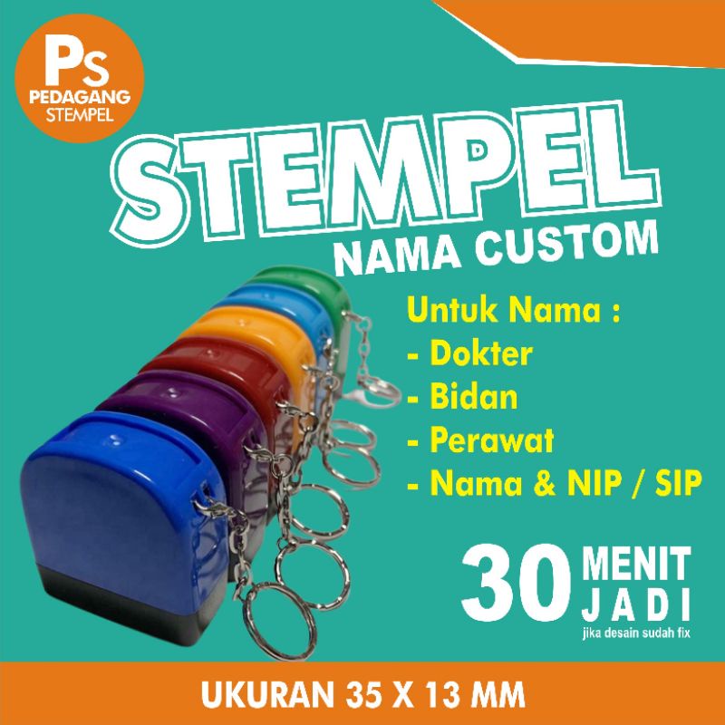 

stempel dokter / stempel bidan / stempel nama nip / stempel apoteker