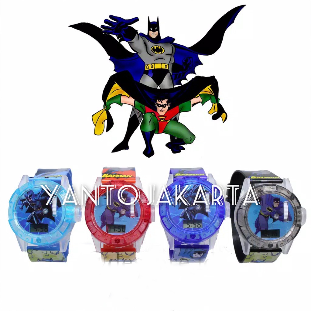 JAM TANGAN ANAK LAKI LAKI LASER BATMAN MELODY