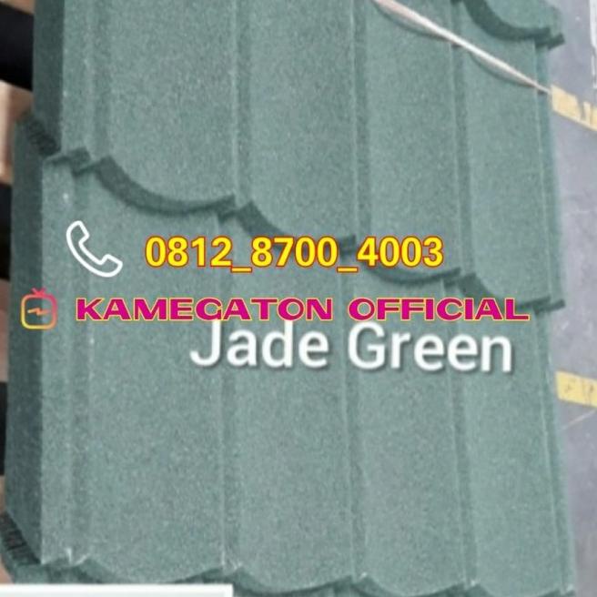 genteng metal pasir sakura roof 2 x 4 x 0.25mm hijau