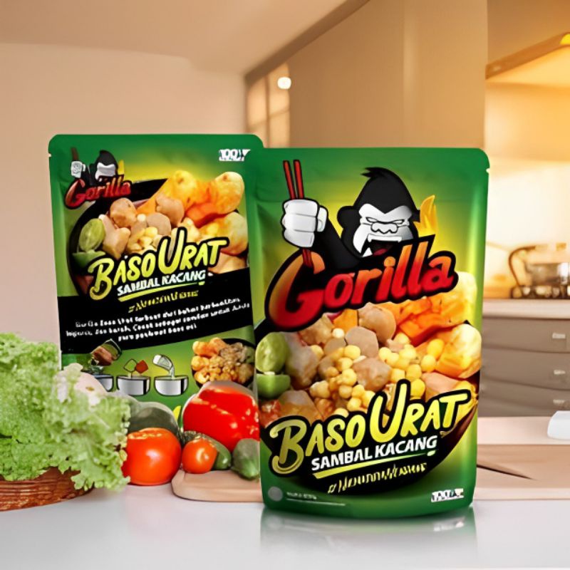 

Gorilla Bakso / Baso Urat Sambal Kacang 200gr