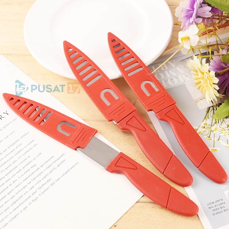 Pisau Buah Sayur ( 1 pcs ) Pisau Potong Dapur Potong Kupas Sayuran Stainless Steel - MIKHAMART