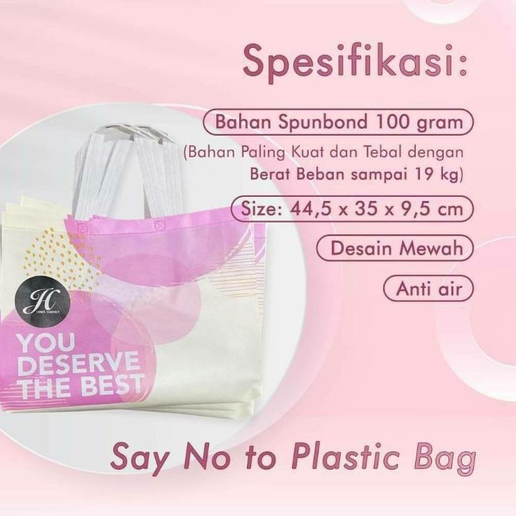 

ㆃ GOODIE BAG JIMS HONEY ORI TAS TOTE WANITA TAS BELANJA MURAH SPUNBOND ANTI AIR KUAT ❁
