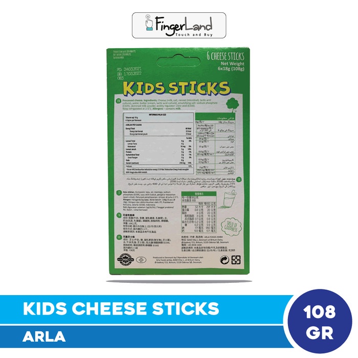 

T0P ARLA KIDS STICK 18 GRAM KEJU STIK ANAK-ANAK 6 PCS NICE