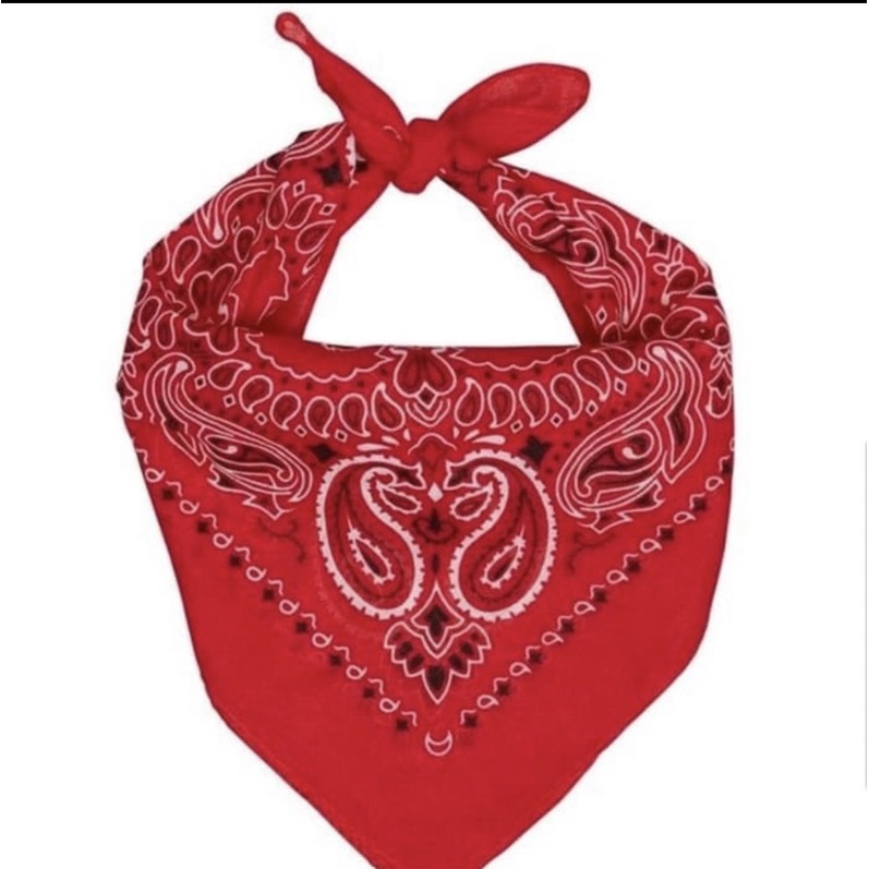 COWBOY Scarf red | bandana anak balita boy girl koboi halloween costume | slayer bandana | sapu tang