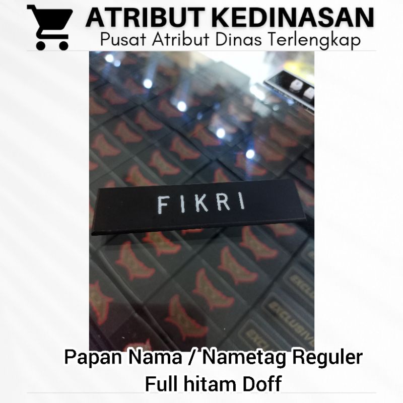 

papan nama Nametag full doff reguler