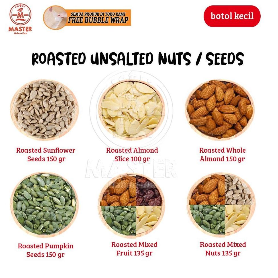 

ヹ Roasted Trail Mix Almond / Mixed Nuts / Walnut / Mixed Fruits / Kacang Panggang [Botol Kecil] ㆃ
