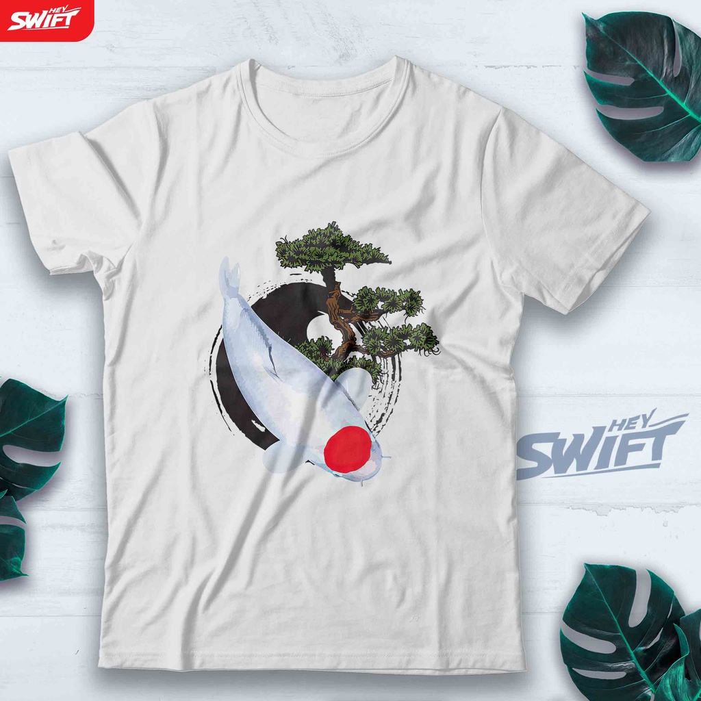 KAOS Koi Tancho Kohaku ikan koi Bonsai japan jepang TSHIRT BAJU DISTRO
