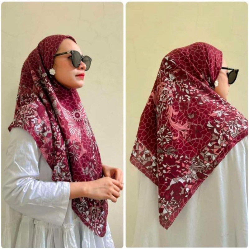 HIJAB VOAL PREMIUM/VOAL MOTIF/HIJAB MOTIF SEGIEMPAT/SEGIEMPAT MOTIF