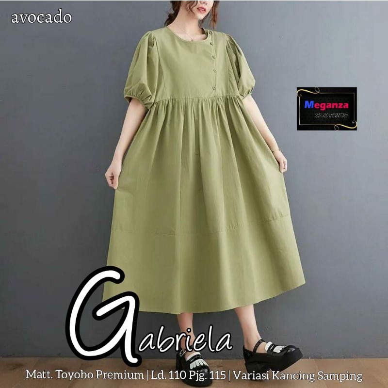 GABRIELA DRES MIDI TERBARU BY MEGA