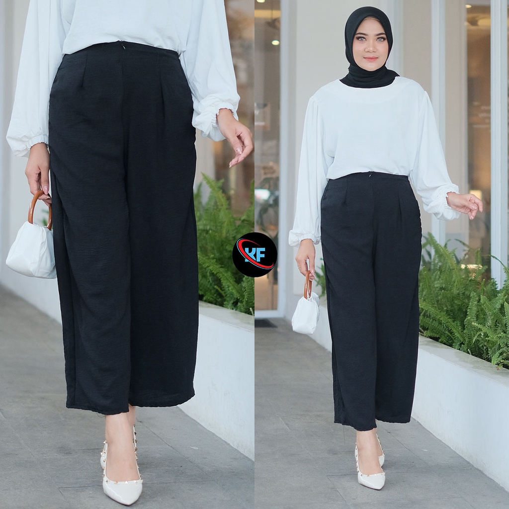 RIANA HIGHWAIST KULOT CRINCLE // KIARA KULOT CRINCLE WANITA