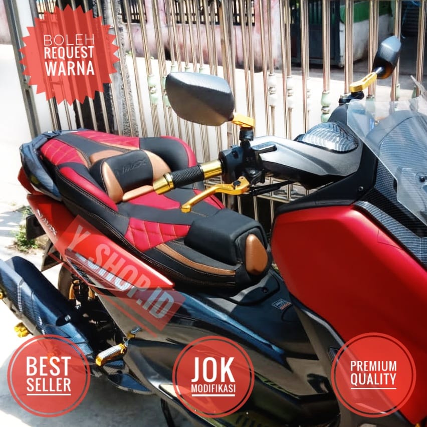 Seat Jok Motor Custom Nmax Old 2015 2019 Nmax New 2020 2022 Modif Terbaru Kulit MBtech Original