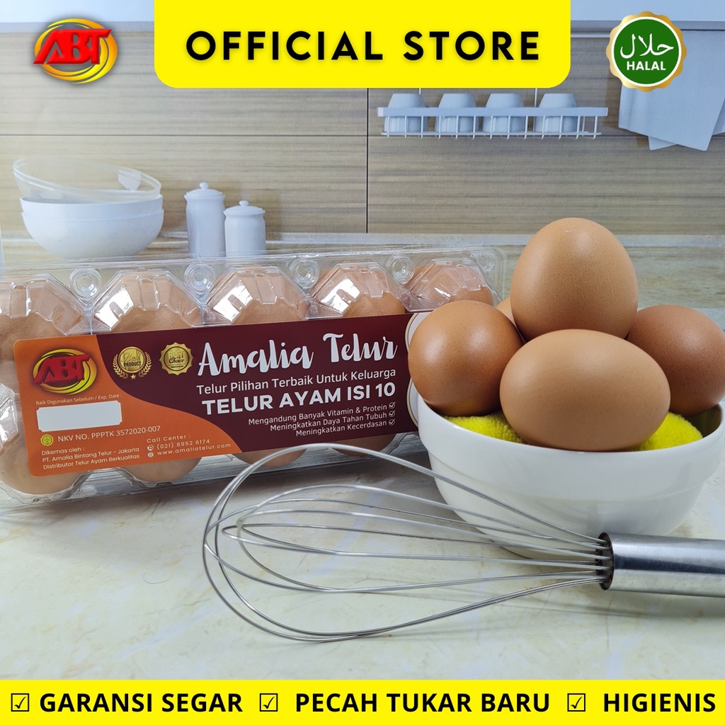 

ABT - Telur Ayam Negeri isi 10 Butir fresh