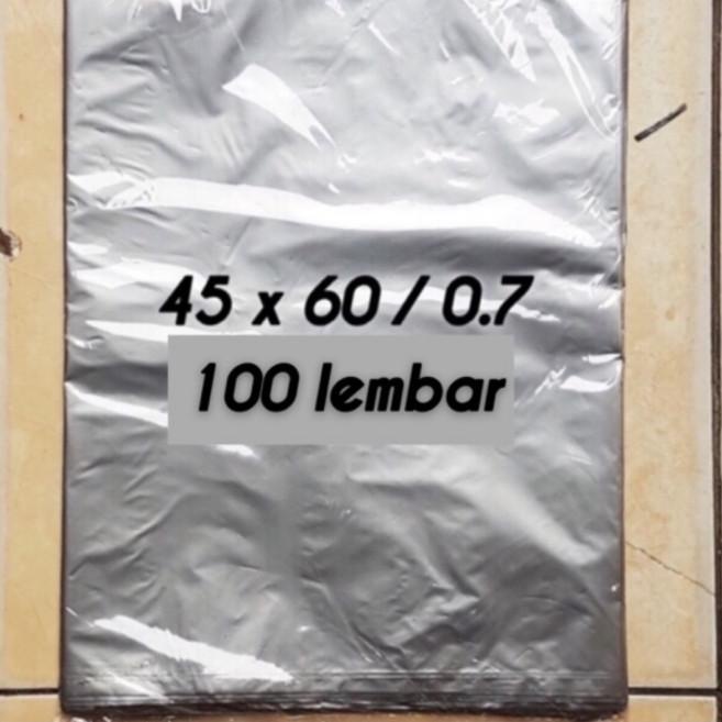 

plastik packing olshop JUMBO SILVER 45x60 0.7 100 lembar