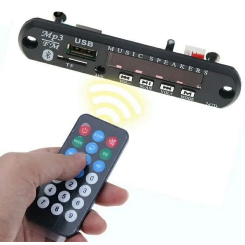 MODUL MP3 KIT 12 VOLT BLUETOOTH 5.0 FM RADIO TF CARD USB AUX/ KIT MODUL MP3