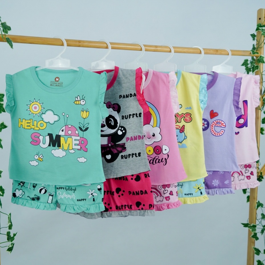 SETELAN ANAK PEREMPUAN 1-7 TAHUN - RUFFLE CUTE