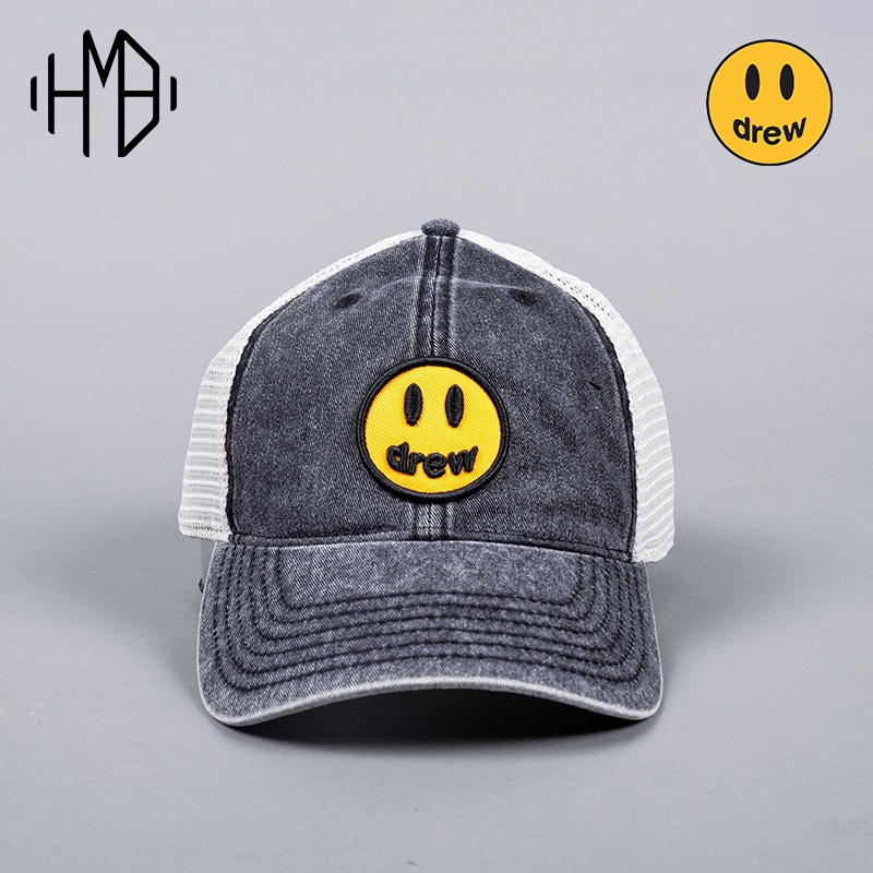 Drew House Mascot Team Cap Faded Black White