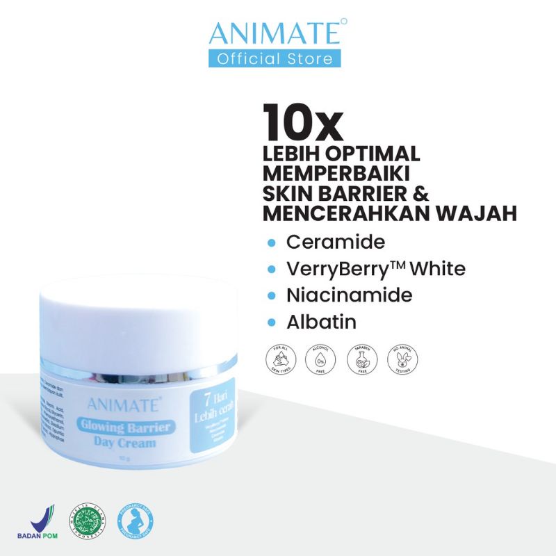 Animate Glowing Barrier Series 5 in 1 (Day Cream | Night Cream | Facial Wash | Essence Toner | Serum)