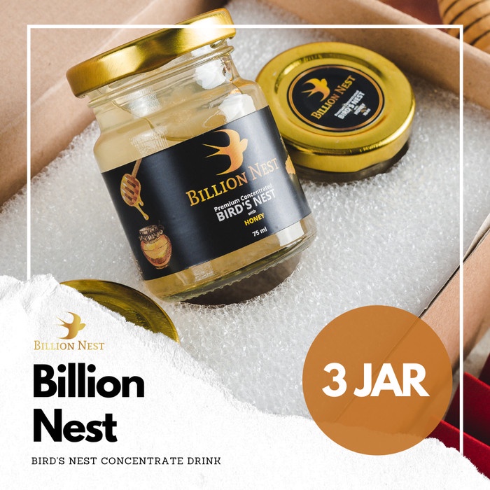 

Tokopratiwiw - 3 Pcs Billion Nest Honey Bird'S Nest Minuman Sarang Burung Walet Madu
